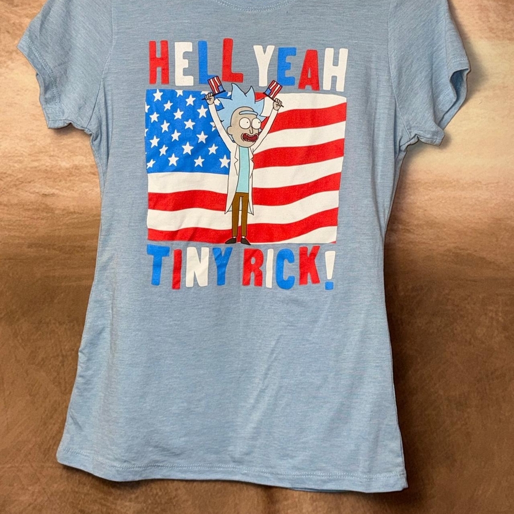 Ripple Junction Light Blue Tiny Rick Kids T-Shirt